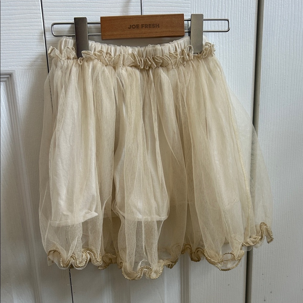 Zara Beige Tulle Skirt